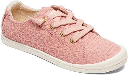 Roxy Women's Bayshore Slip On Sneaker Shoe, Peach Cream, 9 M US