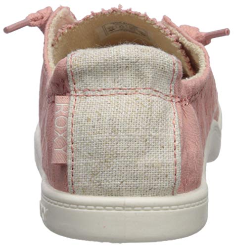 Roxy Women's Bayshore Slip On Sneaker Shoe, Peach Cream, 8.5 M US