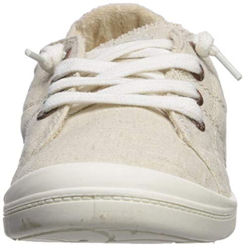 Roxy Women's Bayshore Slip On Sneaker Shoe, tan/Brown, 8 Medium US