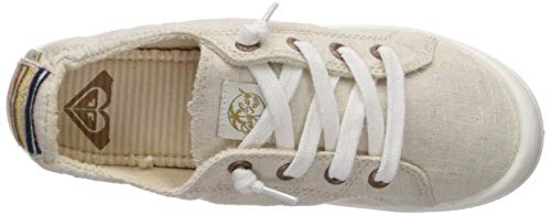 Roxy Women's Bayshore Slip On Sneaker Shoe, tan/Brown, 8 Medium US