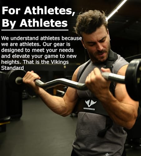 Vikingstrength Bicep Tricep Arm Blaster for Preacher Curl Effect Solid Arm Isolator Helps You Increase Muscles, Definition and Strength - Premium Quality for Weightlifting