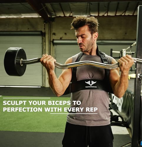 Vikingstrength Bicep Tricep Arm Blaster for Preacher Curl Effect Solid Arm Isolator Helps You Increase Muscles, Definition and Strength - Premium Quality for Weightlifting