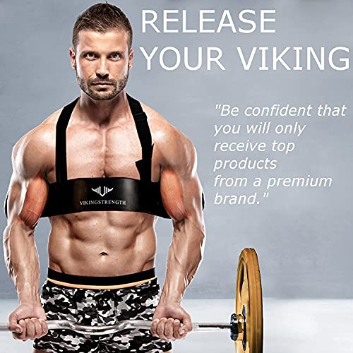 Vikingstrength Bicep Tricep Arm Blaster for Preacher Curl Effect Solid Arm Isolator Helps You Increase Muscles, Definition and Strength - Premium Quality for Weightlifting