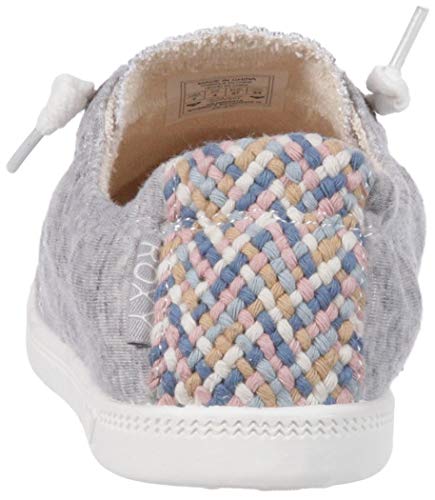 Roxy Women's Bayshore Slip On Shoe Sneaker, Heathered Grey, 5.5