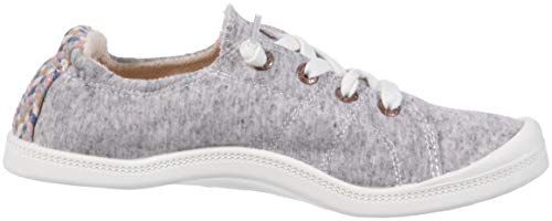 Roxy Women's Bayshore Slip On Shoe Sneaker, Heathered Grey, 5.5