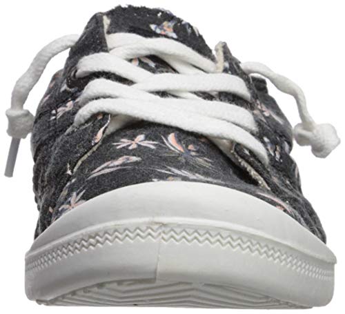 Roxy Women's Bayshore Slip on Sneaker Shoe, Black Print, 6