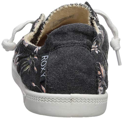 Roxy Women's Bayshore Slip on Sneaker Shoe, Black Print, 6