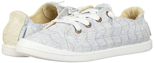 Roxy Women's Bayshore Slip On Sneaker Shoe, Denim, 5 M US