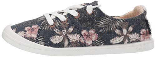 Roxy Women's Bayshore Slip On Sneaker Shoe, Blue Radiance, 6 M US