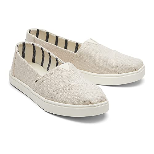 TOMS Women's Alpargata Cupsole Slip On Sneaker Natural Heritage Canvas 9.5 M