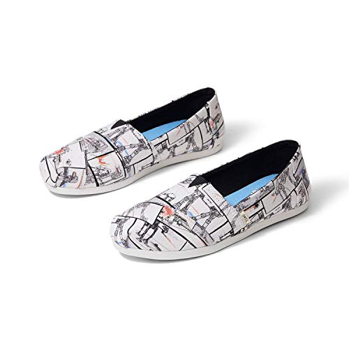 TOMS White Star Wars Print Women's Canvas Slip-on Multi-Color 10014383 7