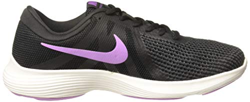 Nike Women's Revolution 4 Running Shoes (8 B(M) US, Black/Fuchsia Glow/Oil Grey)