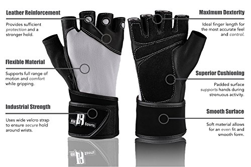 Women's Gym Workout Gloves with Wrist Support