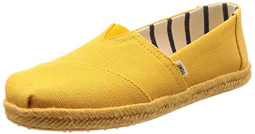 TOMS Women's Alpargata Espadrille, Size: 7 B(M) US, Color: Gold Fusion Heritage Canv