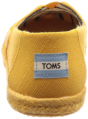 TOMS Women's Alpargata Espadrille, Size: 7 B(M) US, Color: Gold Fusion Heritage Canv