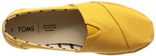 TOMS Women's Alpargata Espadrille, Size: 7 B(M) US, Color: Gold Fusion Heritage Canv