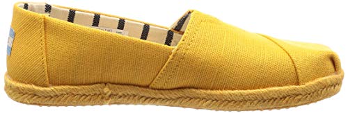 TOMS Women's Alpargata Espadrille, Size: 7 B(M) US, Color: Gold Fusion Heritage Canv