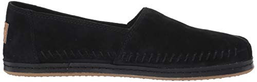 TOMS Women's Alpargata Espadrille, Size: 7 B(M) US, Color: Black Npig Nubuck Su