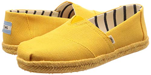 TOMS Women's Alpargata Espadrille, Size: 7 B(M) US, Color: Gold Fusion Heritage Canv