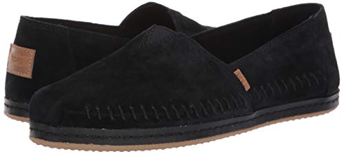 TOMS Women's Alpargata Espadrille, Size: 7 B(M) US, Color: Black Npig Nubuck Su