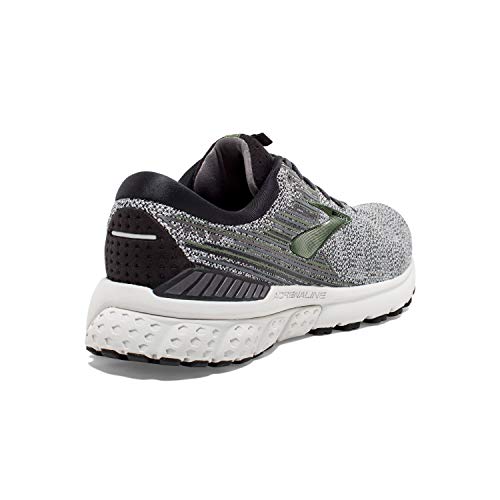 Brooks Mens Adrenaline GTS 19 Running Shoe - Black/Green/Grey - D - 9.0
