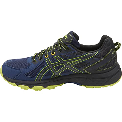 ASICS Men's Mens Gel-Venture 6 Athletic Shoe, Indigo Blue/Black/Energy Green, 8.5 4E US