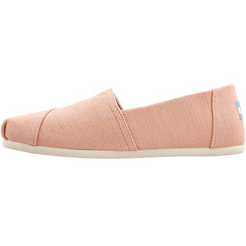 TOMS Women's Seasonal Classic Alpargata Coral Pink Heritage Canvas 10 M
