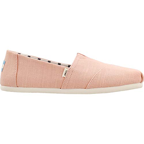 TOMS Women's Seasonal Classic Alpargata Coral Pink Heritage Canvas 10 M