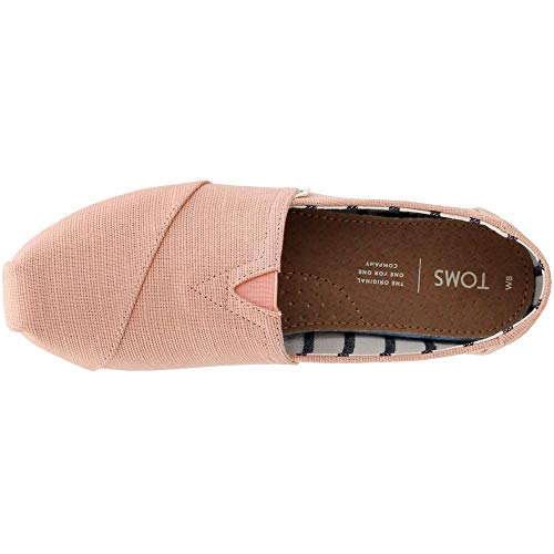TOMS Women's Seasonal Classic Alpargata Coral Pink Heritage Canvas 10 M