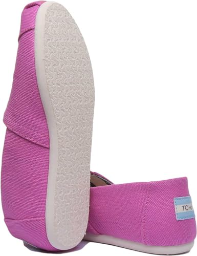 TOMS Women's Alpargata Espadrille, Size: 5.5 B(M) US, Color: Red Plum Heritage Canvas