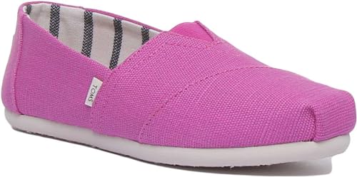 TOMS Women's Alpargata Espadrille, Size: 5.5 B(M) US, Color: Red Plum Heritage Canvas