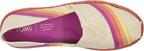 TOMS Women's Alpargata Espadrille, Size: 5.5 B(M) US, Color: Natural Canvas Sunset
