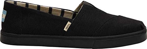 TOMS womens Alpargata Cupsole Oxford, Black, 5.5 US