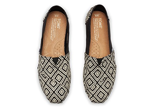 TOMS Women's Classic Woven Black Diamond Casual Shoe 5.5 Women US