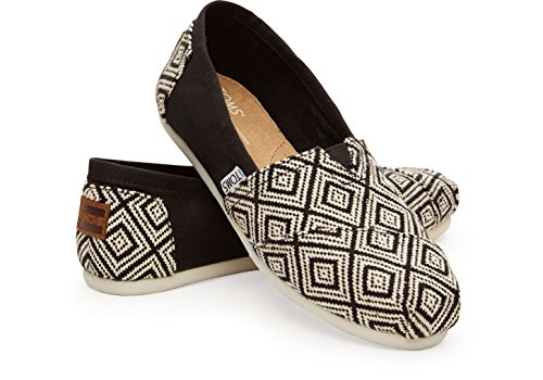 TOMS Women's Classic Woven Black Diamond Casual Shoe 5.5 Women US