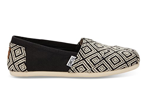 TOMS Women's Classic Woven Black Diamond Casual Shoe 5.5 Women US