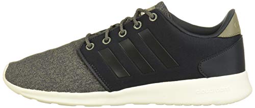 adidas Women's CloudfoamQT Racer Xpressive-Contemporary CloudfoamRunning Sneakers Shoes, carbon/carbon/trace cargo, 7 M US
