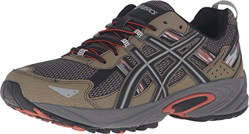 ASICS Men's Gel-Venture 5 Trail Runner, Dusky Green/Black/Cinnamon, 9.5 M US
