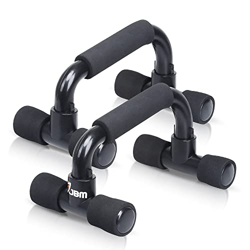 JBM Perfect Muscle Push up Pushup Bars Stands Handles Aid Equipment for Men and Women Pushups Pushup Push-up Workout Pairs of Slip-Resistant Polypropylene Push up Exercise (Black, Adult)
