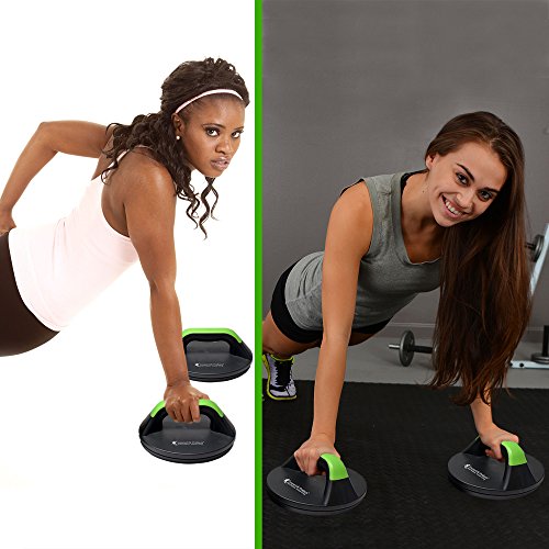 Push Up Bars for Floor - Perfect Pushups for Men, Women - Rotating, No Slip Push Up Bar Design - Wide Handle Grips for Comfort - Smooth Rotation Avoids Wrist Strain - Essential Home Workout Equipment