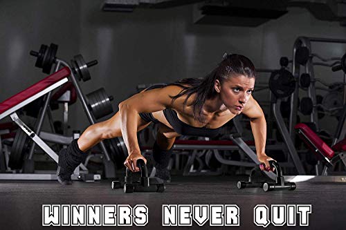 Push Up Bars - Home Workout Equipment Pushup Handle with Cushioned Foam Grip and Non-Slip Sturdy Structure - The Push Up Handles for Floor are Great for Strength Workouts - Push Up Bars for Men Women