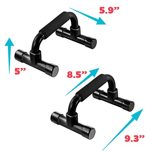 Push Up Bars - Home Workout Equipment Pushup Handle with Cushioned Foam Grip and Non-Slip Sturdy Structure - The Push Up Handles for Floor are Great for Strength Workouts - Push Up Bars for Men Women