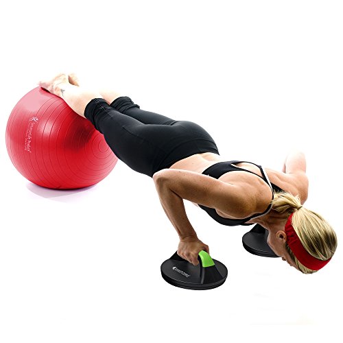 Push Up Bars for Floor - Perfect Pushups for Men, Women - Rotating, No Slip Push Up Bar Design - Wide Handle Grips for Comfort - Smooth Rotation Avoids Wrist Strain - Essential Home Workout Equipment