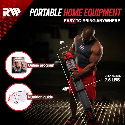 Iron Chest Master Push Up Machine - The Perfect Chest Workout. Fully Assembled with Built-in Resistance Bands. Includes Workout Programs