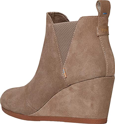 TOMS Kelsey Taupe Gray Suede 12