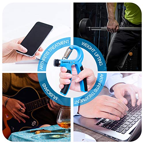Longang Hand Grip Strengthener Adjustable Resistance 11-132 Lbs (5-60kg) - Hand Gripper Exerciser, Strengthen Grip, Hand Squeezer, Wrist Strengthener and Hand Workout