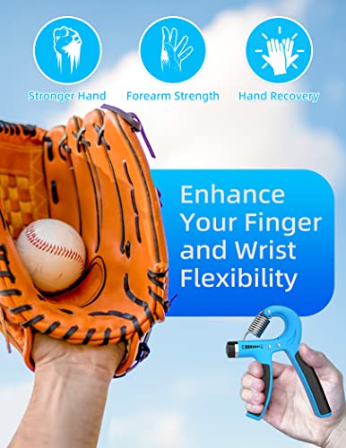 Longang Hand Grip Strengthener Adjustable Resistance 11-132 Lbs (5-60kg) - Hand Gripper Exerciser, Strengthen Grip, Hand Squeezer, Wrist Strengthener and Hand Workout