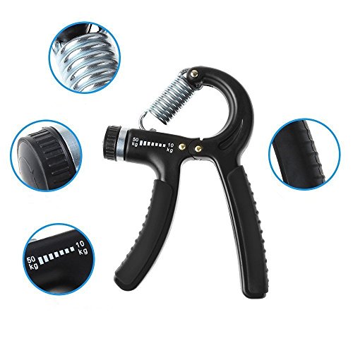 Luxon 2 Pack Hand Grip Strengthener Adjustable Resistance 22-110 Lbs (10 - 50kg) -Hand Grip Exerciser, Strengthen Grip, Hand Squeezer, Forearm Grip, Hand Exercise, Gripper, Finger Strengthener