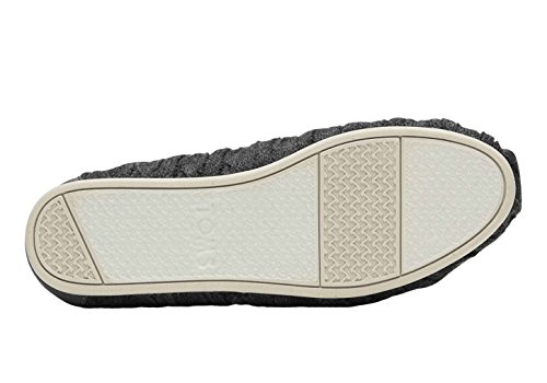 TOMS Womens Classic Knit Grey Slip-On - 6.5
