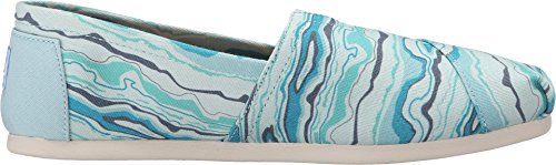 TOMS Women's Seasonal Classics Turquoise Canvas/Rock Geology Loafer